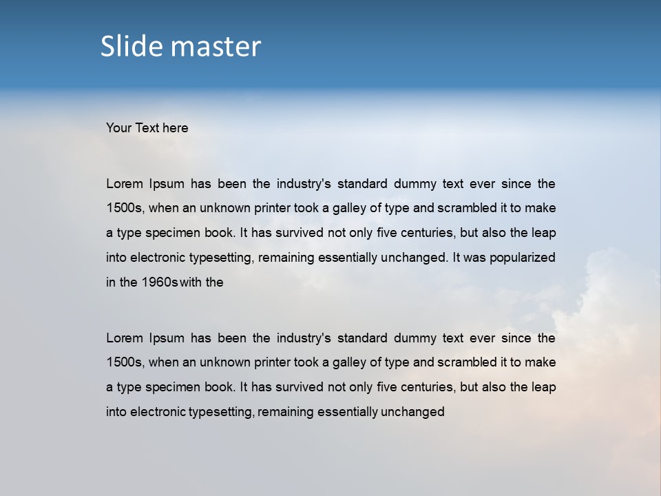 Hope Sun Sunbeam PowerPoint Template