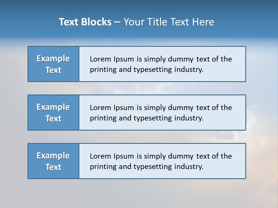 Hope Sun Sunbeam PowerPoint Template