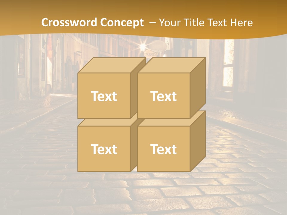 Toned Lighting Wall PowerPoint Template