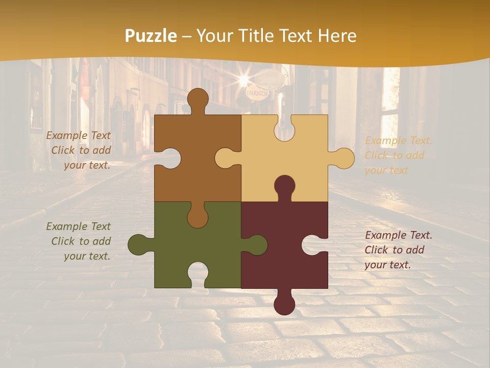 Toned Lighting Wall PowerPoint Template