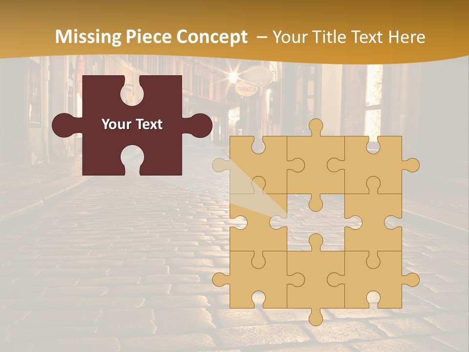 Toned Lighting Wall PowerPoint Template