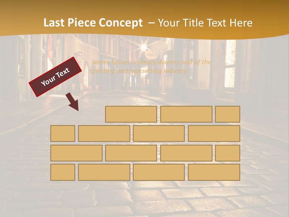 Toned Lighting Wall PowerPoint Template