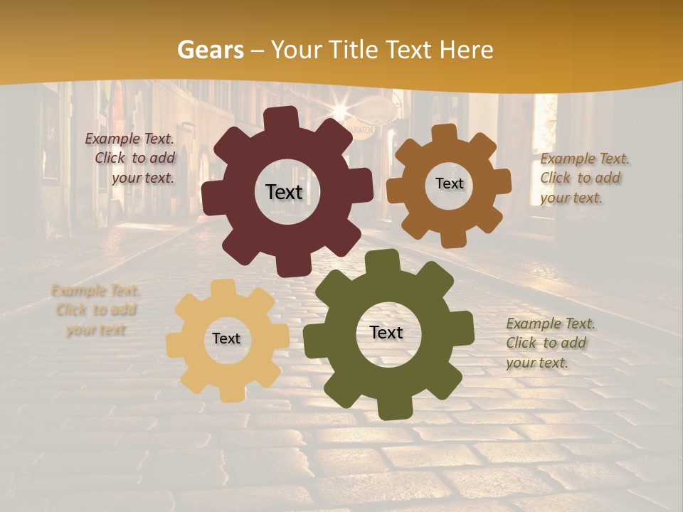 Toned Lighting Wall PowerPoint Template