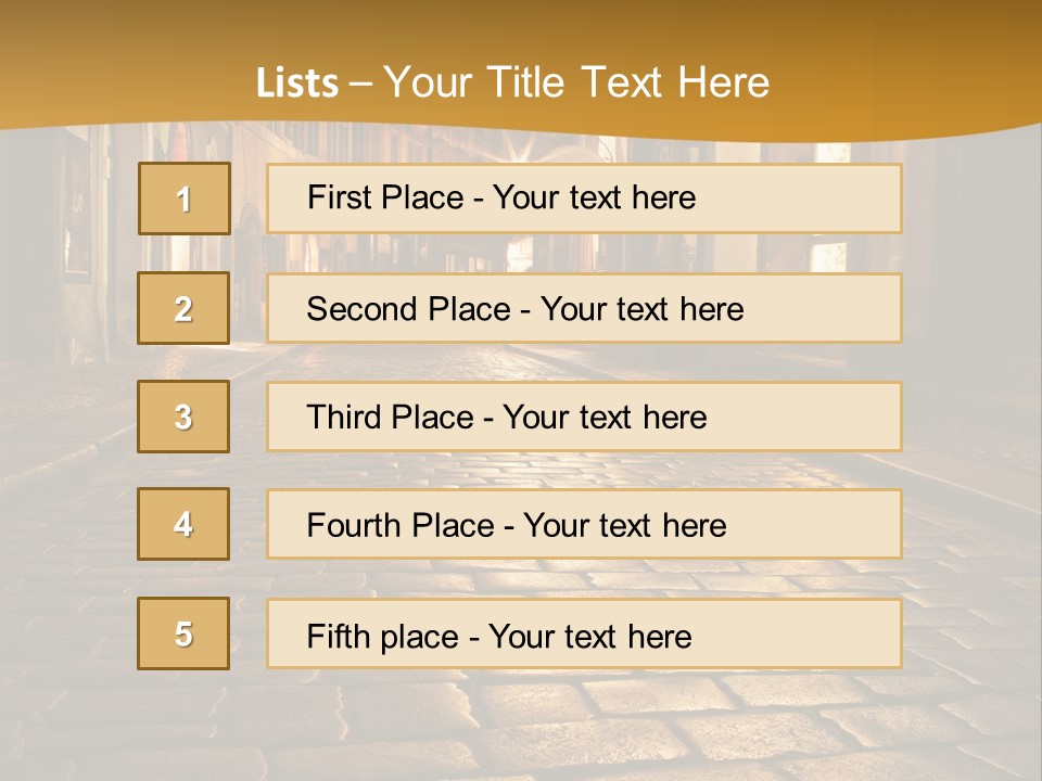 Toned Lighting Wall PowerPoint Template