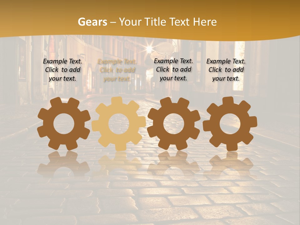 Toned Lighting Wall PowerPoint Template