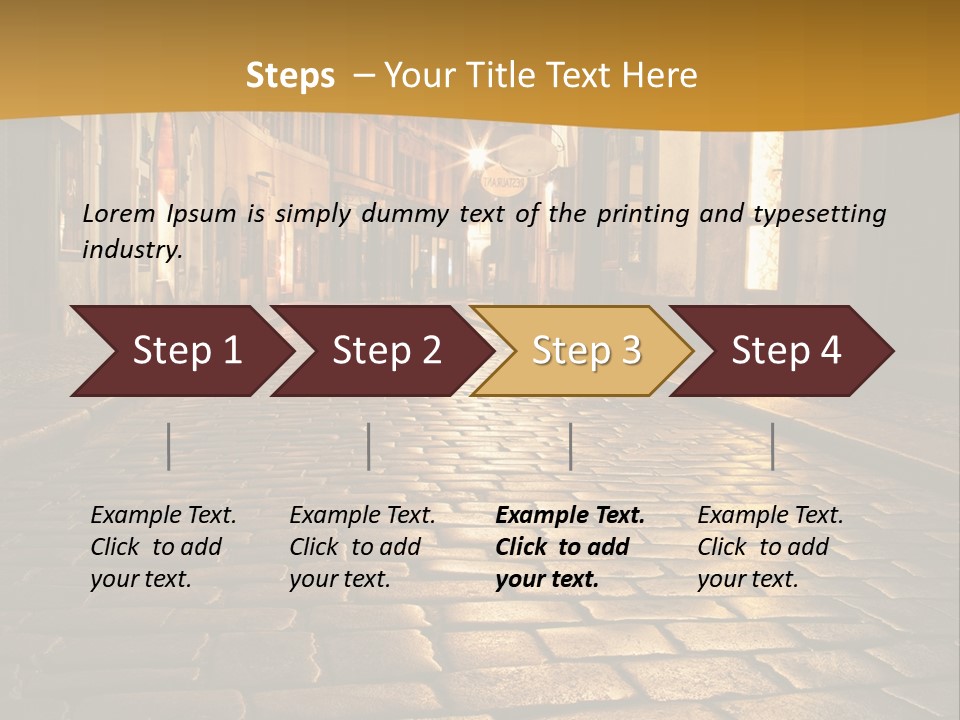 Toned Lighting Wall PowerPoint Template