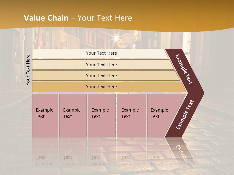 Toned Lighting Wall PowerPoint Template