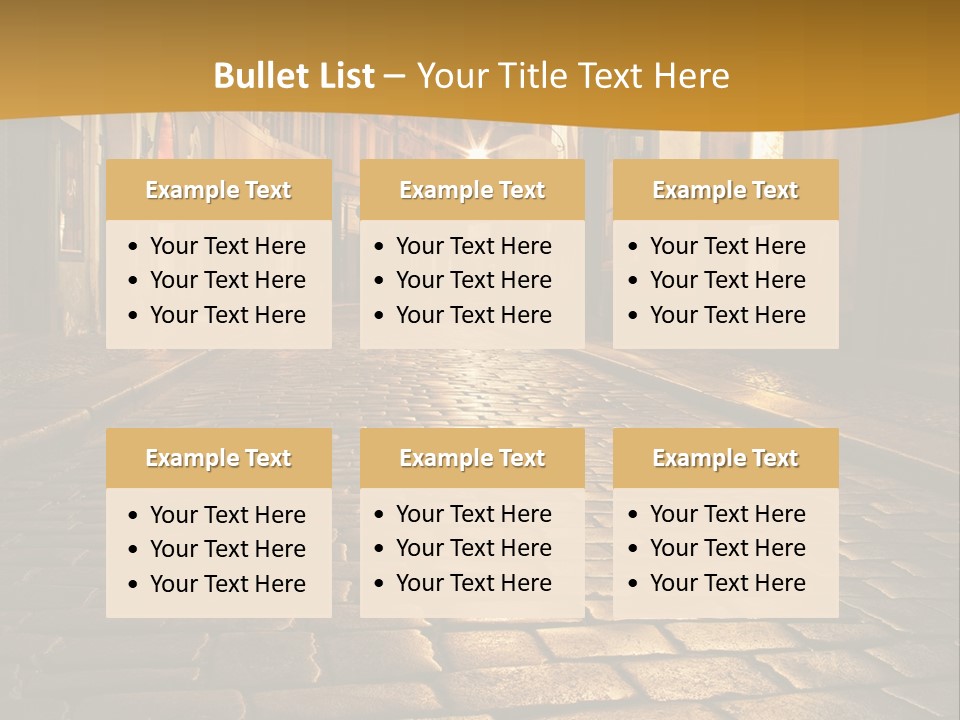 Toned Lighting Wall PowerPoint Template