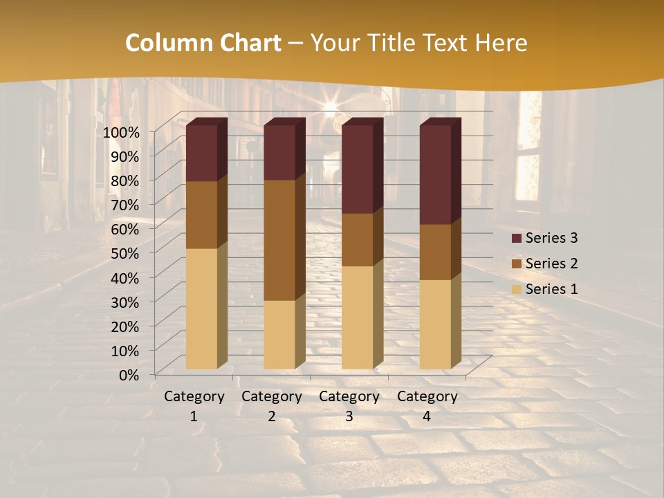 Toned Lighting Wall PowerPoint Template