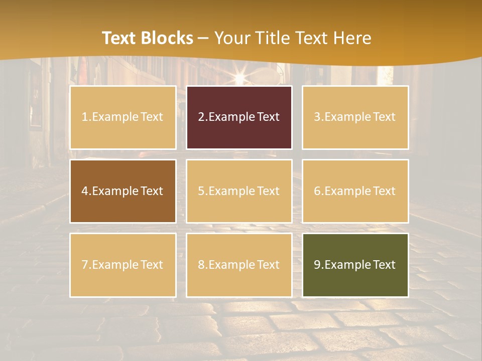 Toned Lighting Wall PowerPoint Template