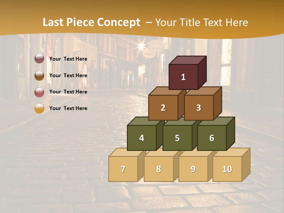 Toned Lighting Wall PowerPoint Template