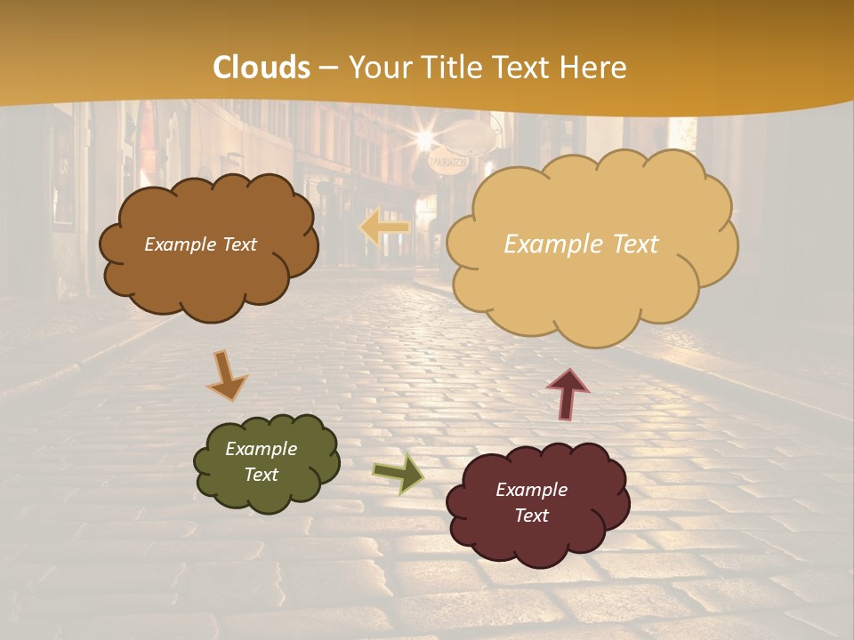 Toned Lighting Wall PowerPoint Template