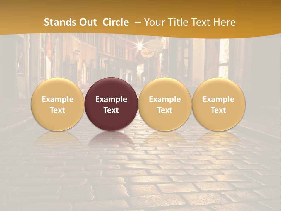 Toned Lighting Wall PowerPoint Template