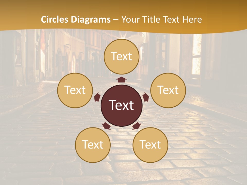 Toned Lighting Wall PowerPoint Template