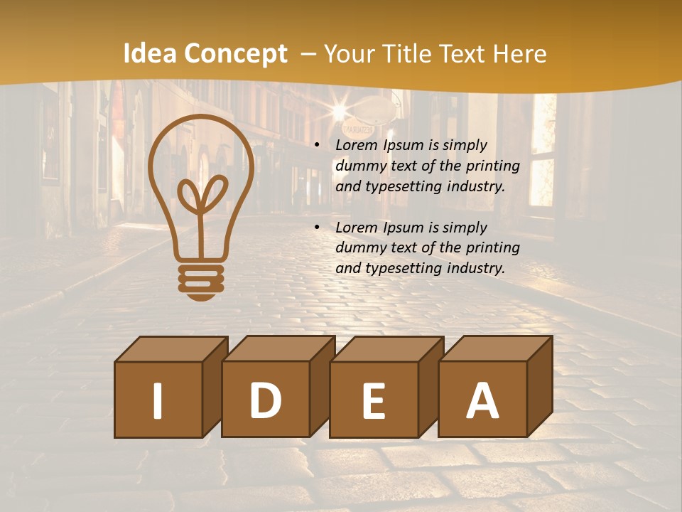 Toned Lighting Wall PowerPoint Template