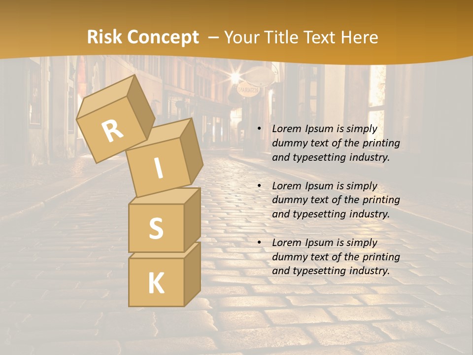 Toned Lighting Wall PowerPoint Template