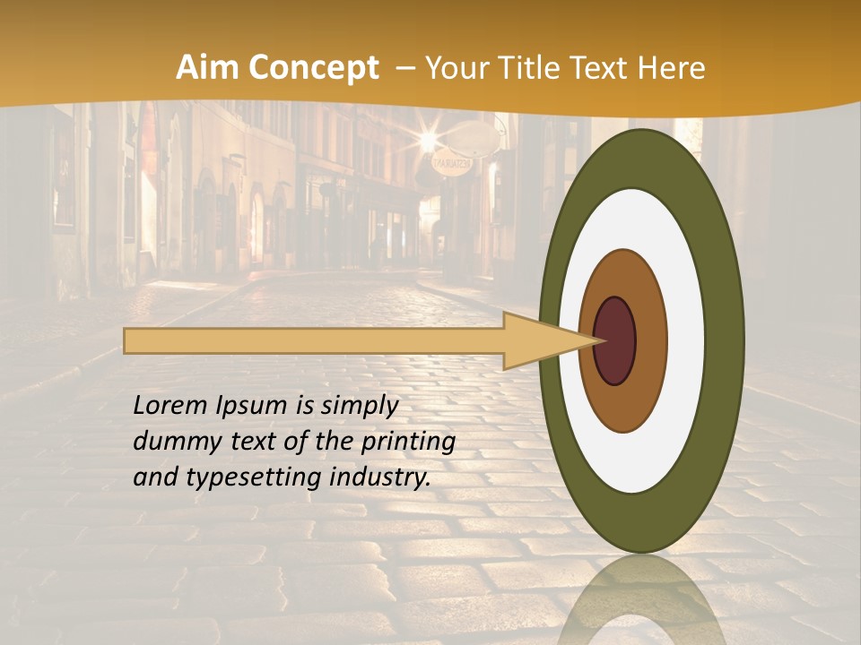 Toned Lighting Wall PowerPoint Template