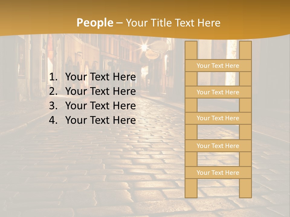 Toned Lighting Wall PowerPoint Template