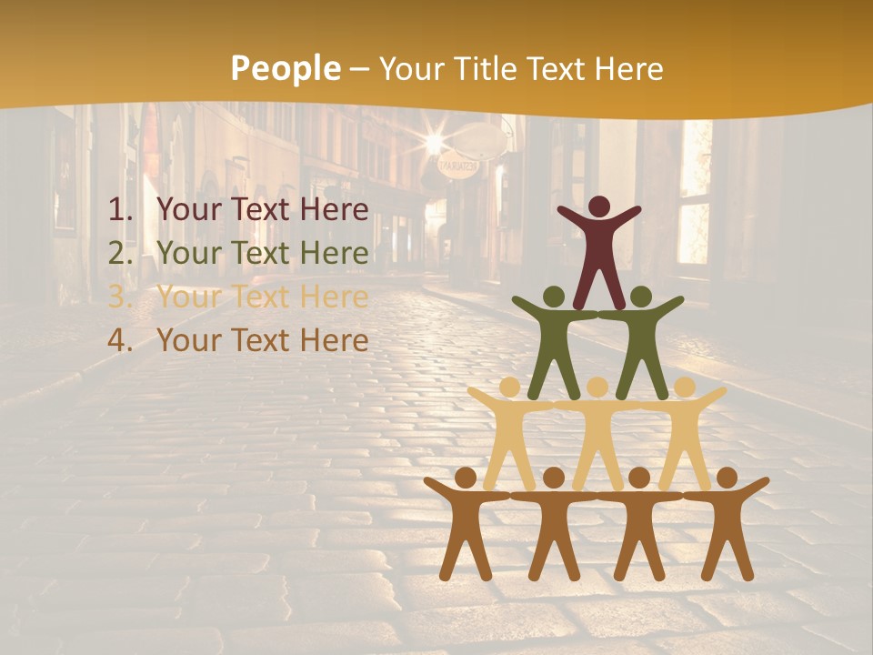 Toned Lighting Wall PowerPoint Template