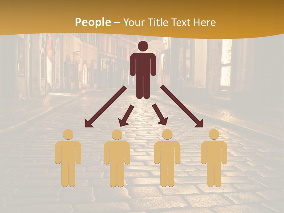 Toned Lighting Wall PowerPoint Template