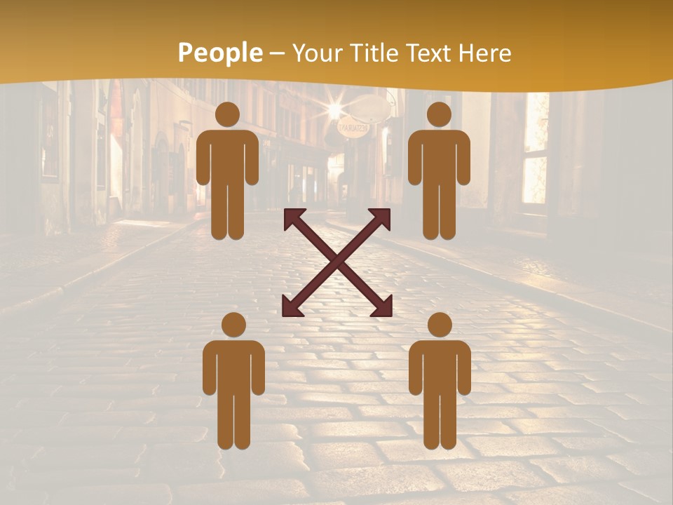 Toned Lighting Wall PowerPoint Template