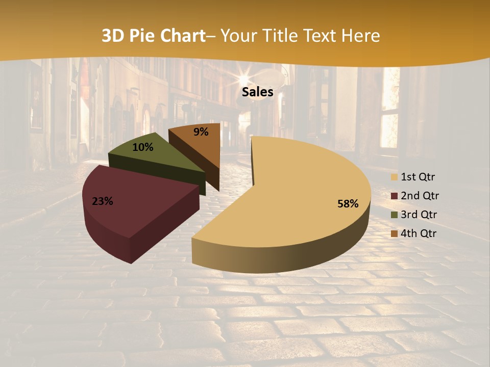 Toned Lighting Wall PowerPoint Template