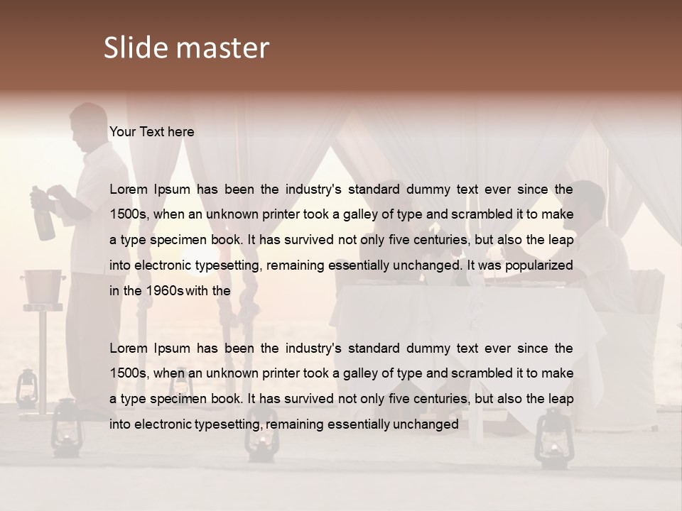 Safe Shutter Surface PowerPoint Template