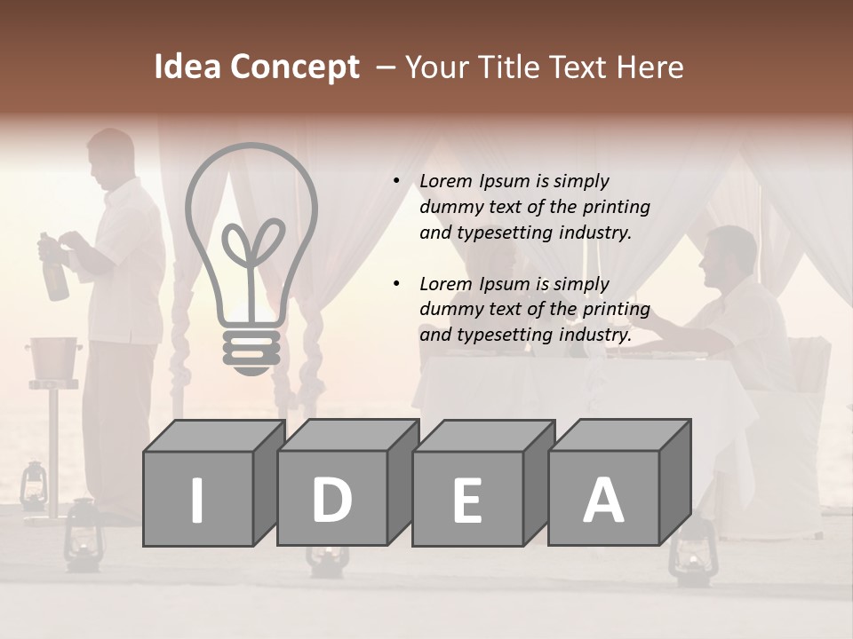 Safe Shutter Surface PowerPoint Template