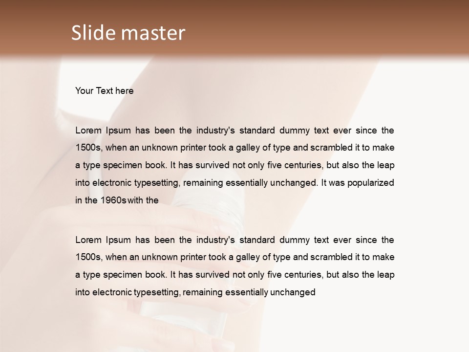 Cute Perfection Isolated PowerPoint Template