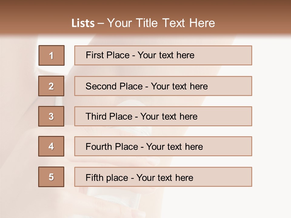 Cute Perfection Isolated PowerPoint Template
