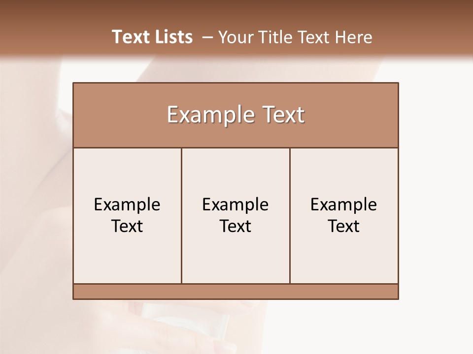 Cute Perfection Isolated PowerPoint Template