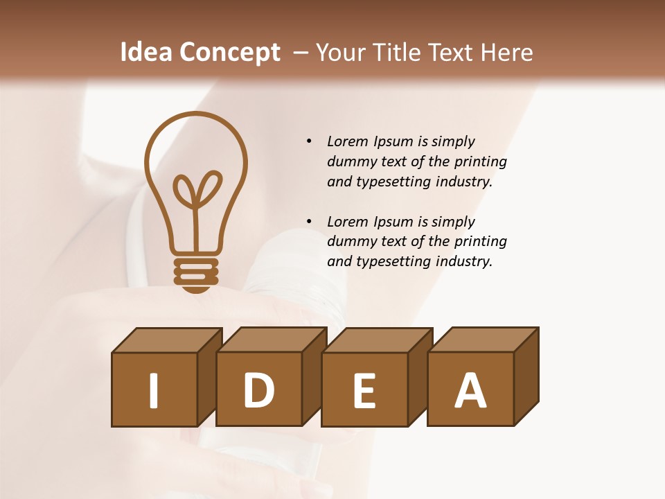 Cute Perfection Isolated PowerPoint Template