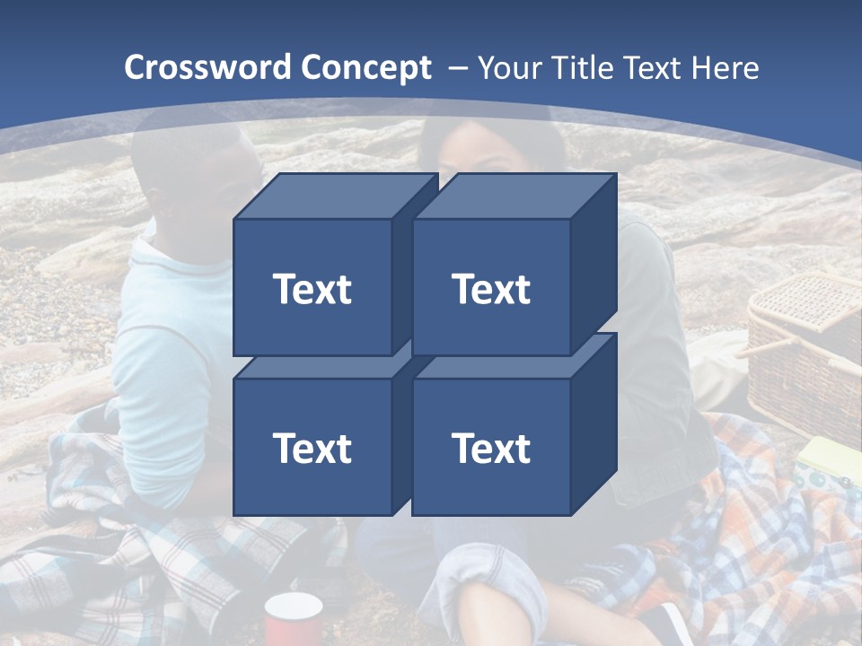 Lifestyle Male Picnic PowerPoint Template