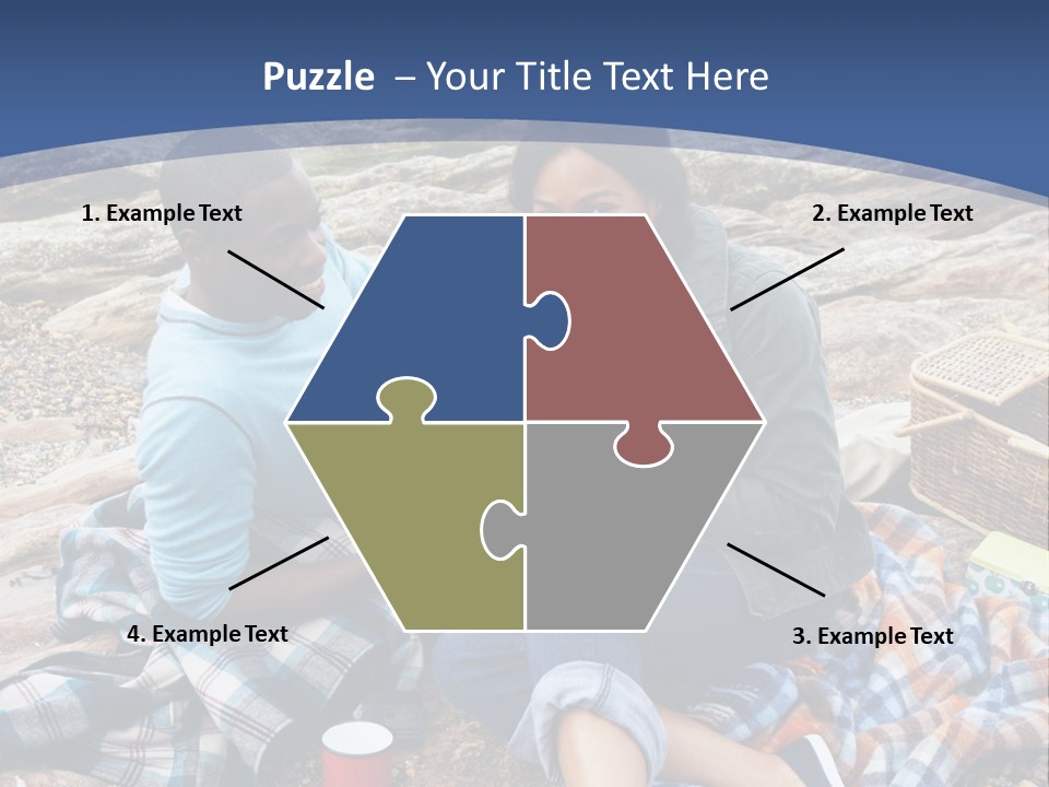 Lifestyle Male Picnic PowerPoint Template