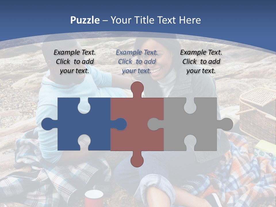 Lifestyle Male Picnic PowerPoint Template