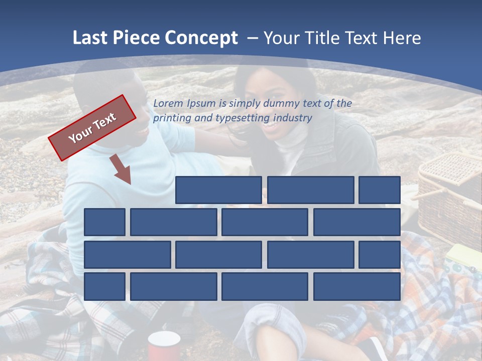 Lifestyle Male Picnic PowerPoint Template