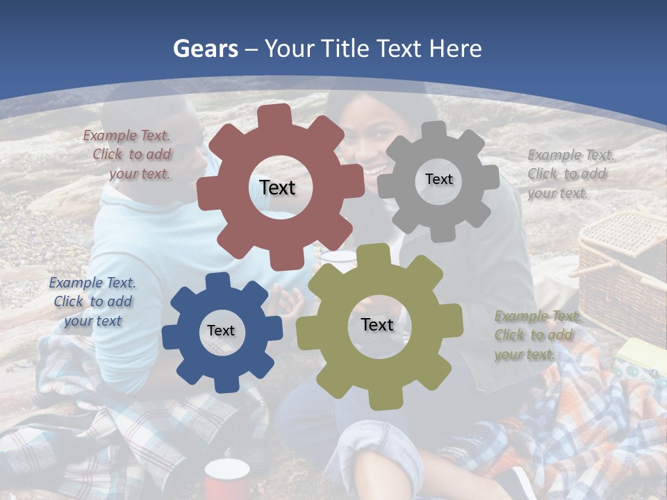 Lifestyle Male Picnic PowerPoint Template