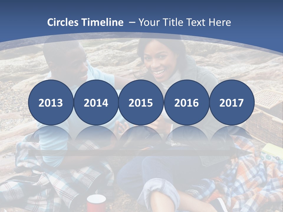 Lifestyle Male Picnic PowerPoint Template