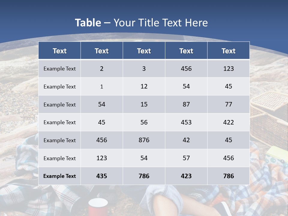 Lifestyle Male Picnic PowerPoint Template