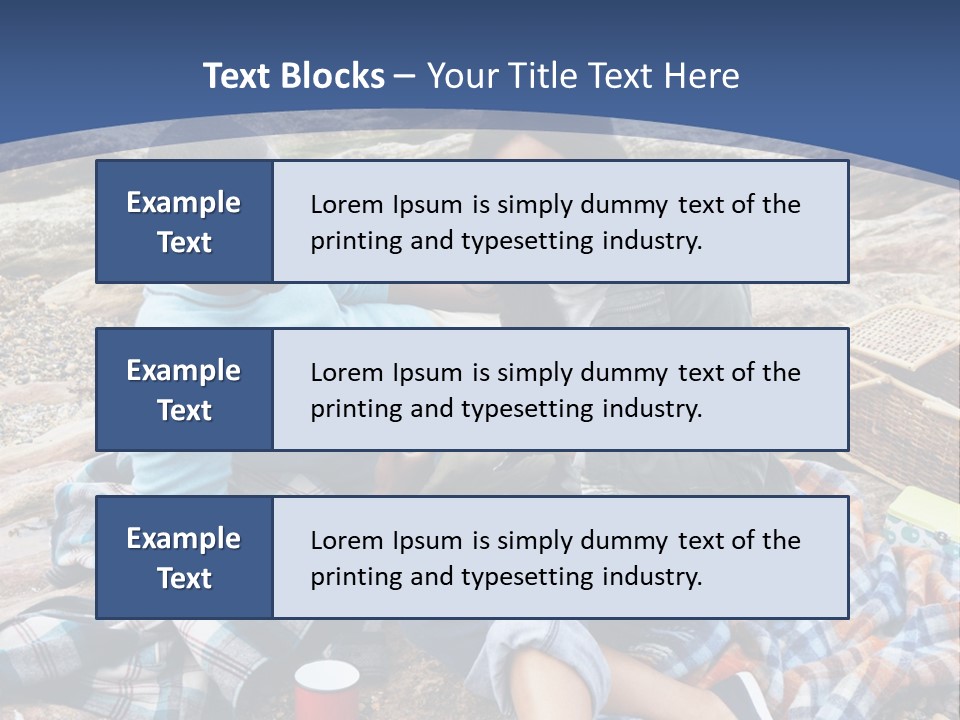 Lifestyle Male Picnic PowerPoint Template
