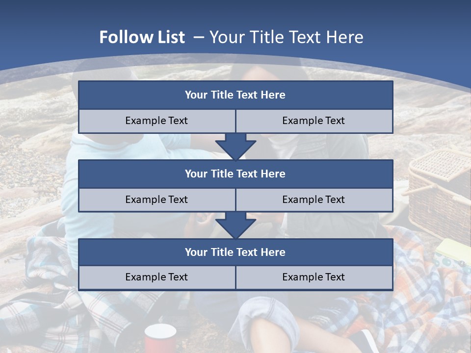 Lifestyle Male Picnic PowerPoint Template