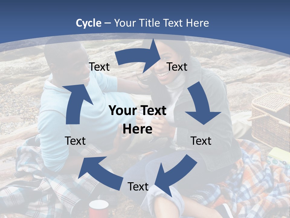 Lifestyle Male Picnic PowerPoint Template