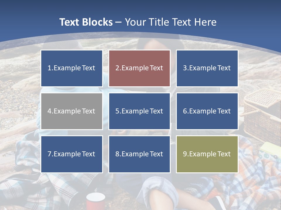 Lifestyle Male Picnic PowerPoint Template
