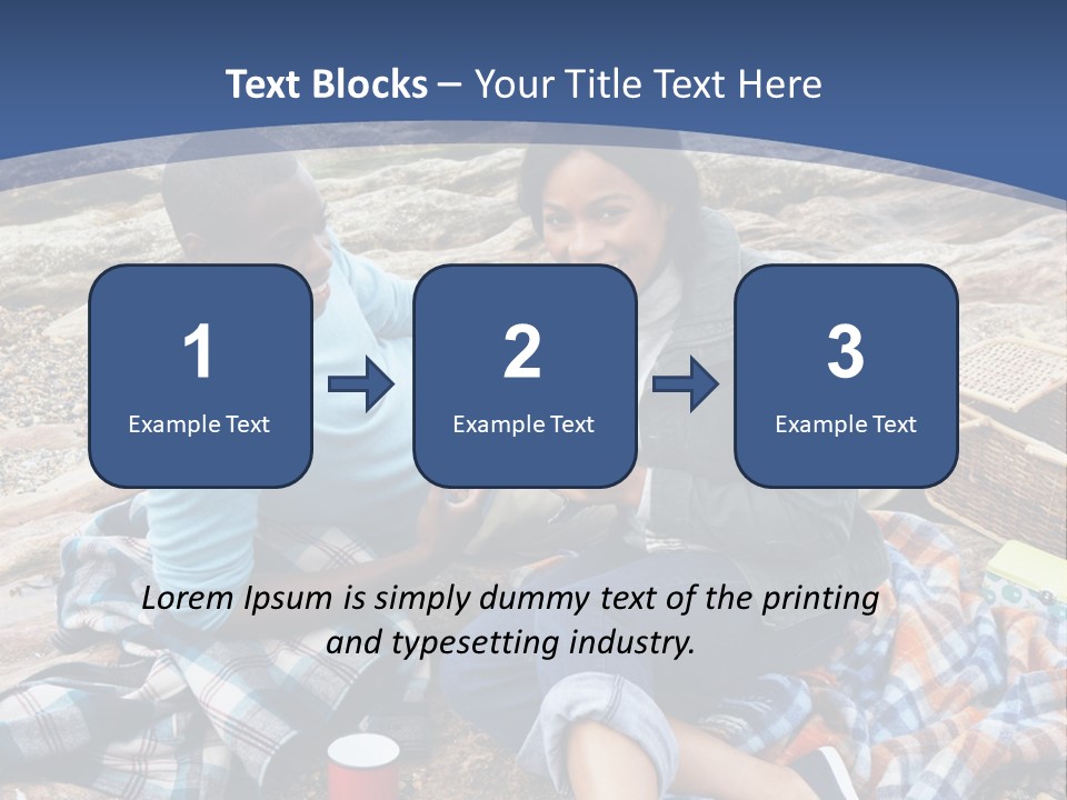 Lifestyle Male Picnic PowerPoint Template