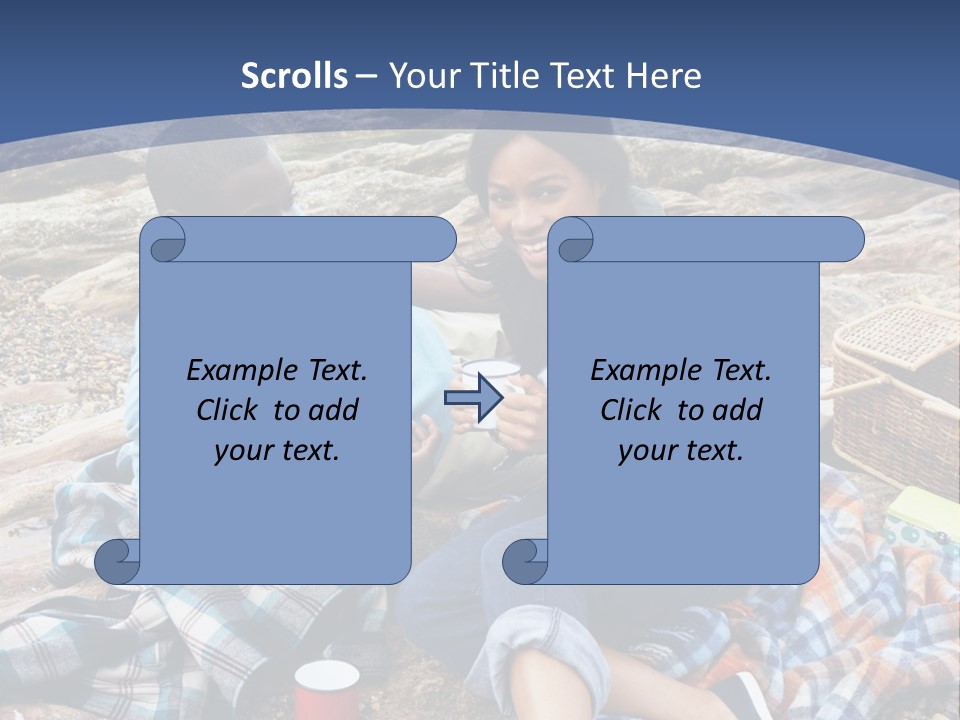 Lifestyle Male Picnic PowerPoint Template