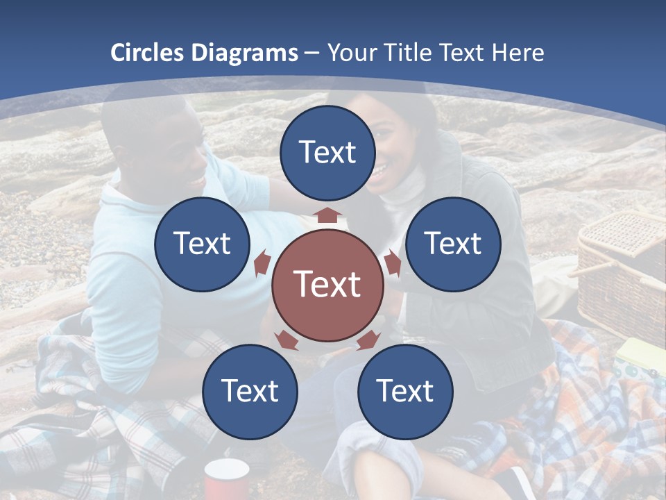 Lifestyle Male Picnic PowerPoint Template