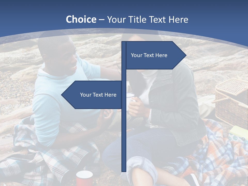 Lifestyle Male Picnic PowerPoint Template