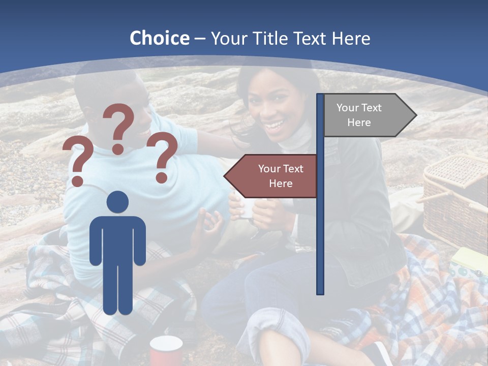 Lifestyle Male Picnic PowerPoint Template