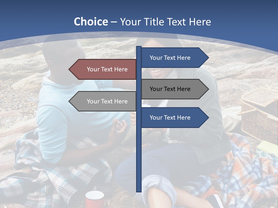 Lifestyle Male Picnic PowerPoint Template