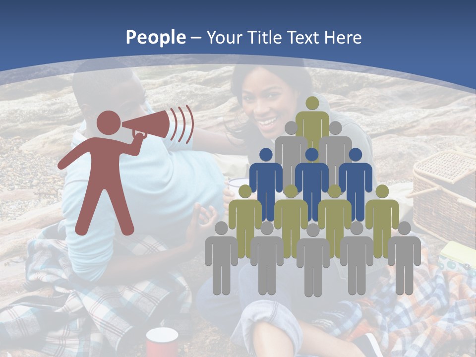 Lifestyle Male Picnic PowerPoint Template